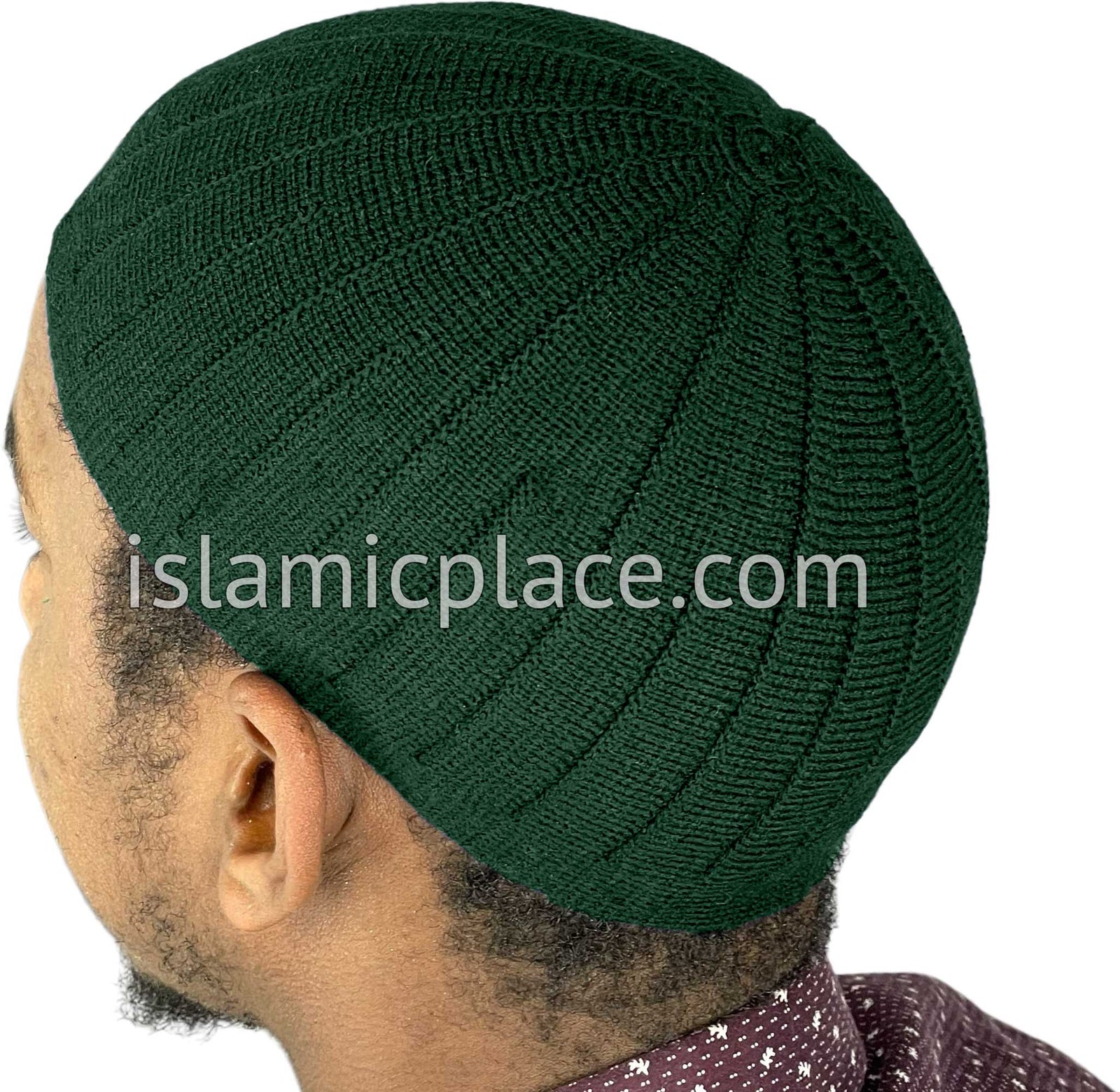 Hunter Green - Warm Knitted Adeel Designer Kufi