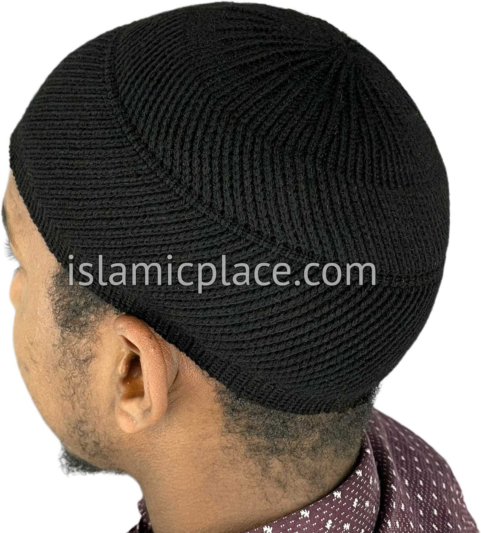 Black - Warm Knitted Wahaab Designer Kufi