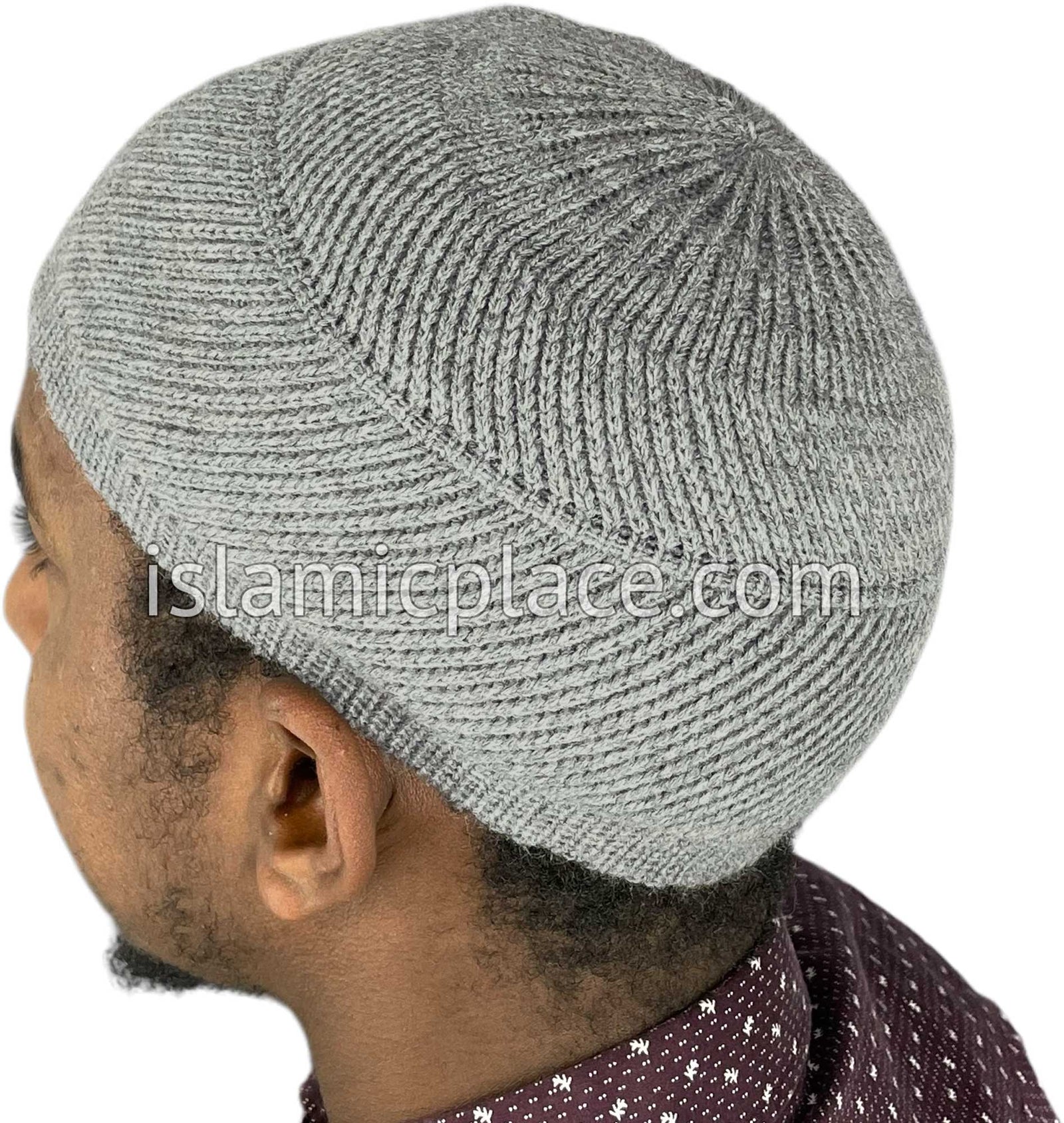 Silver Gray - Warm Knitted Wahaab Designer Kufi