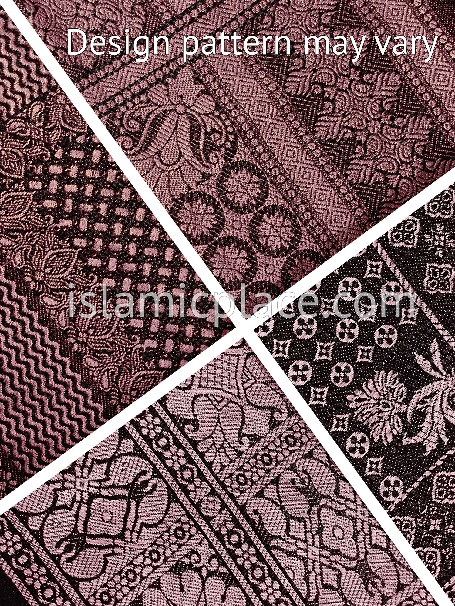 Black and Dusty Rose - Umar Collection Men Scarf Kifaya