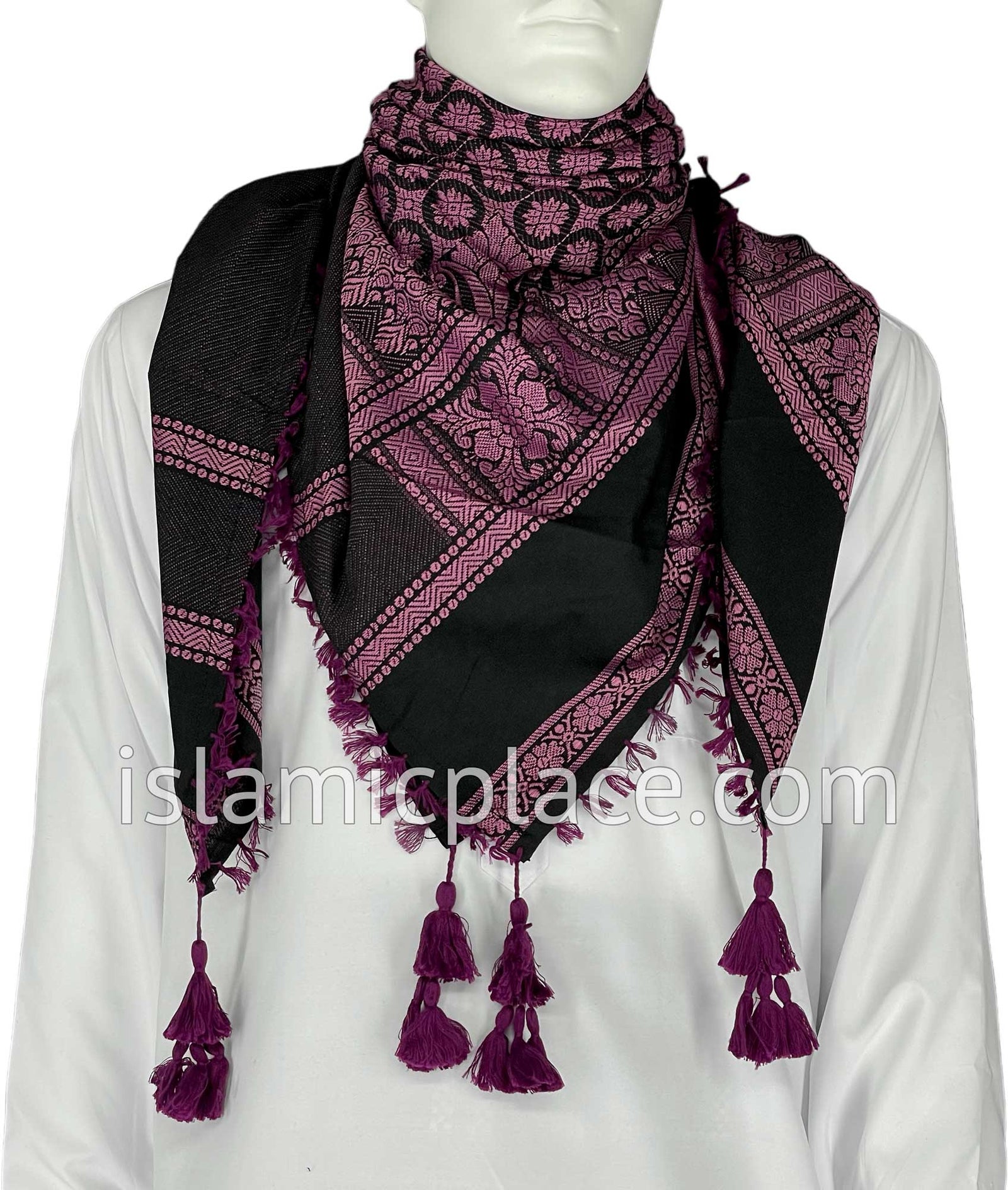 Black and Pink - Umar Collection Men Scarf Kifaya