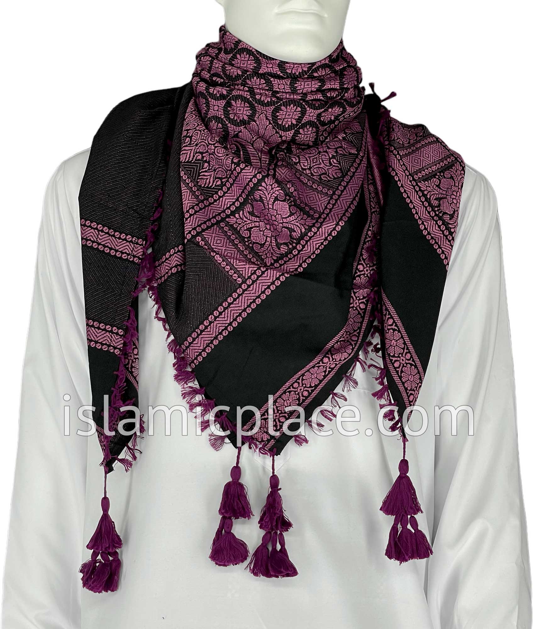 Black and Pink - Umar Collection Men Scarf Kifaya