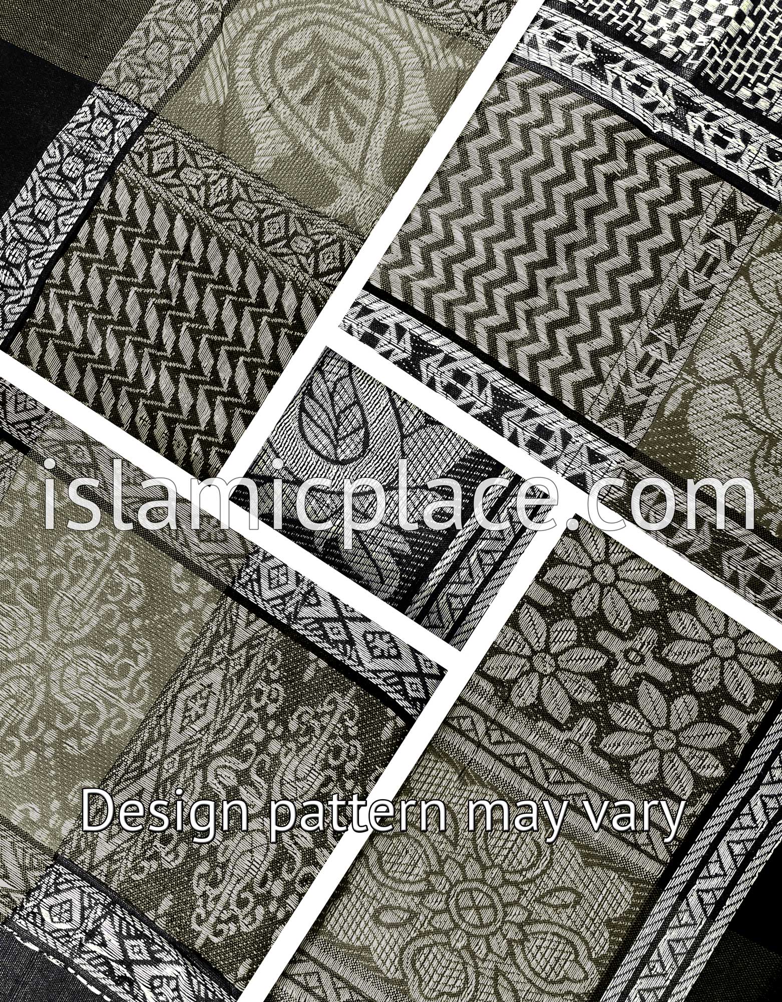 Black, White and Gray - Wali Collection Men Scarf Kifaya