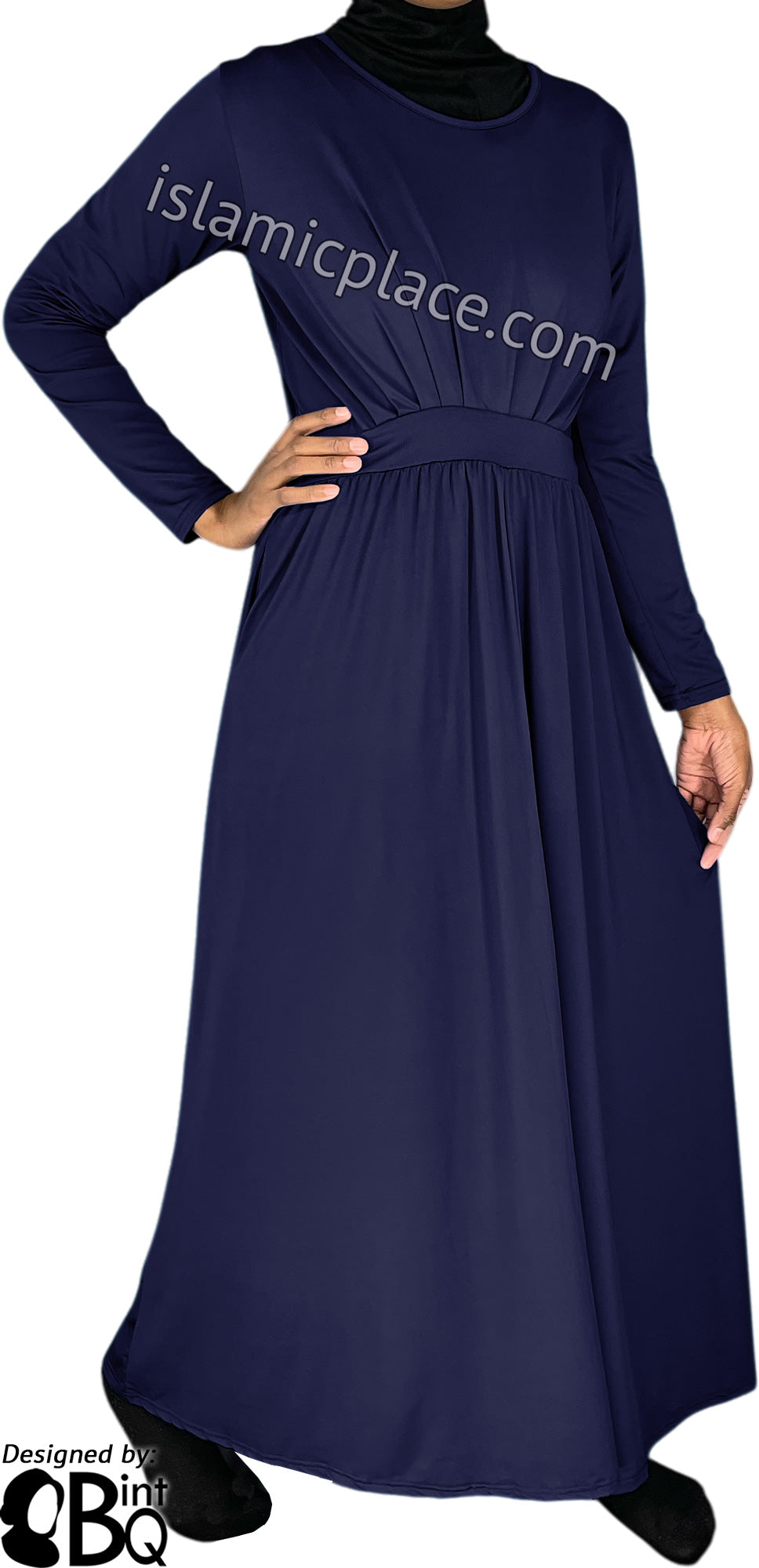 Navy Blue - Princess Munira Stylish Abaya by BintQ