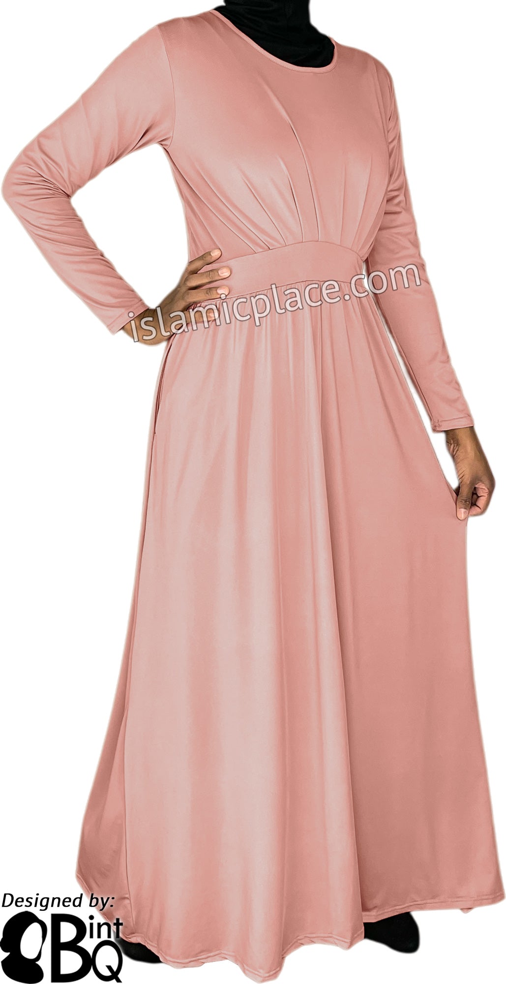 Nude - Princess Munira Stylish Abaya by BintQ