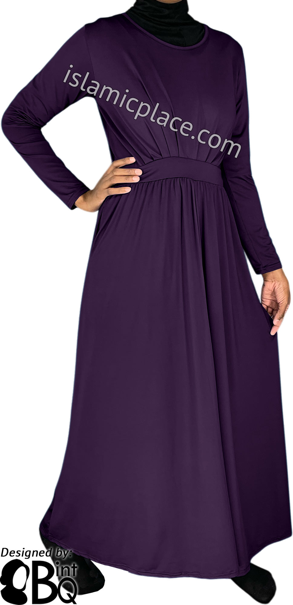 Plum - Princess Munira Stylish Abaya by BintQ