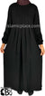 Black - Marwa Babydoll Inspired Stylish Abaya by BintQ - BQ274