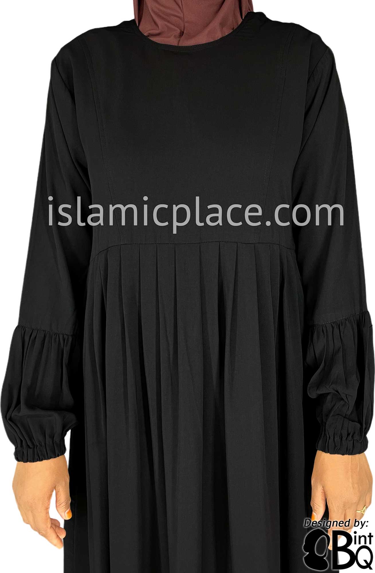 Black - Shehnaz Babydoll Inspired Stylish Abaya by BintQ - BQ314