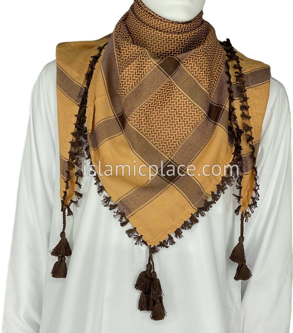 Chai and Brown - Imran Collection Men Scarf Kifaya