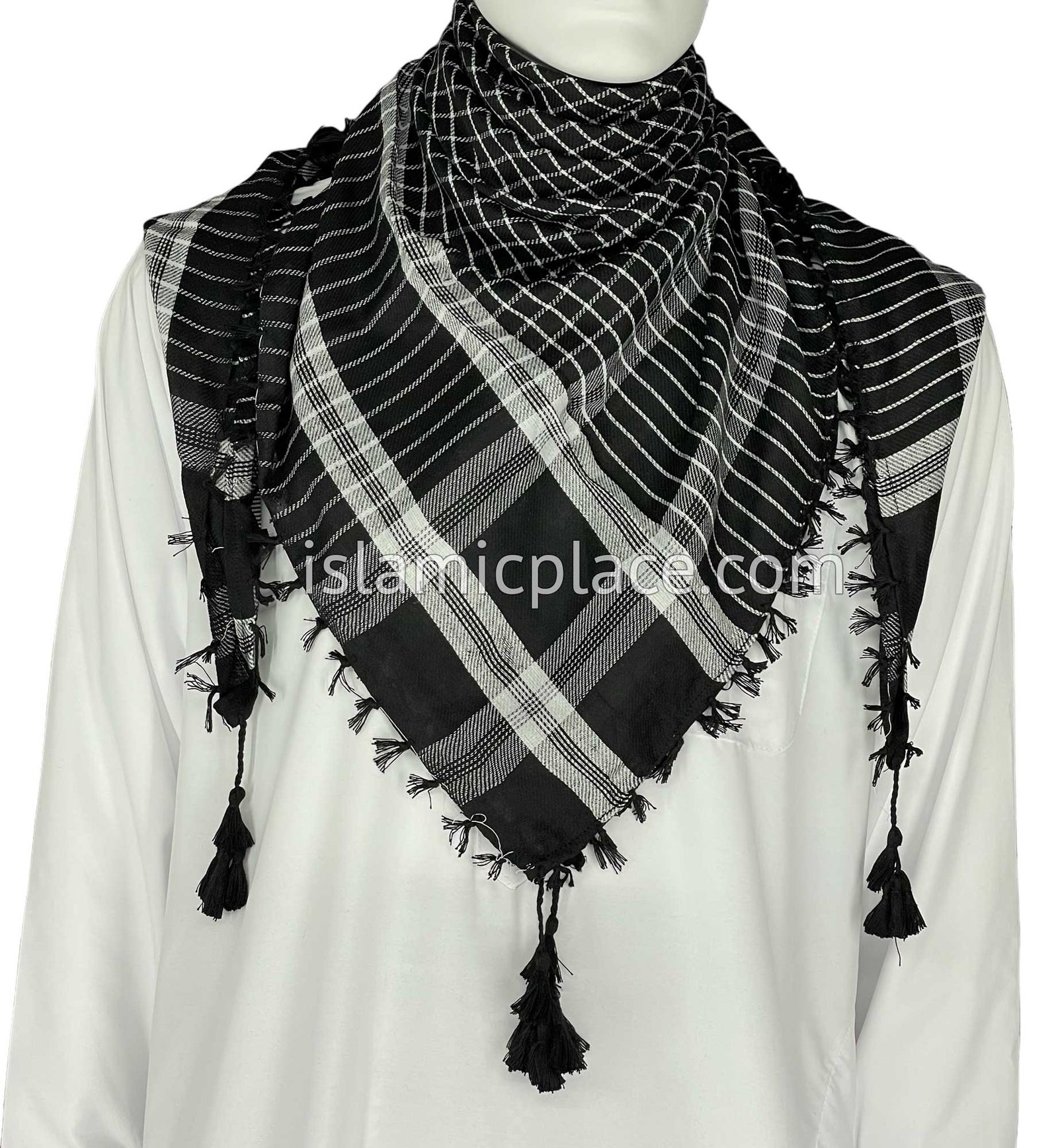 Black and White - Qasim Collection Men Scarf Kifaya