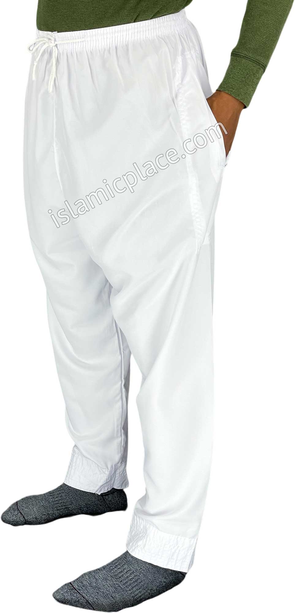 White - Plain Men Pants