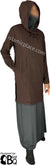 Brown - Haleema Hoodie Style Kameez Tunic Top by BintQ - BQ157