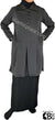 Gray - Misha Style Kameez Tunic Top by BintQ - BQ226