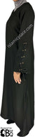 Black - Zeenat Abaya with Tie String Sleeves Style by BintQ - BQ131