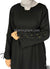 Black - Zeenat Abaya with Tie String Sleeves Style by BintQ - BQ131