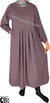 Light Plum - Sumera Chic Girl's Abaya with Baby Doll Inspired Pleats by BintQ - BQ275