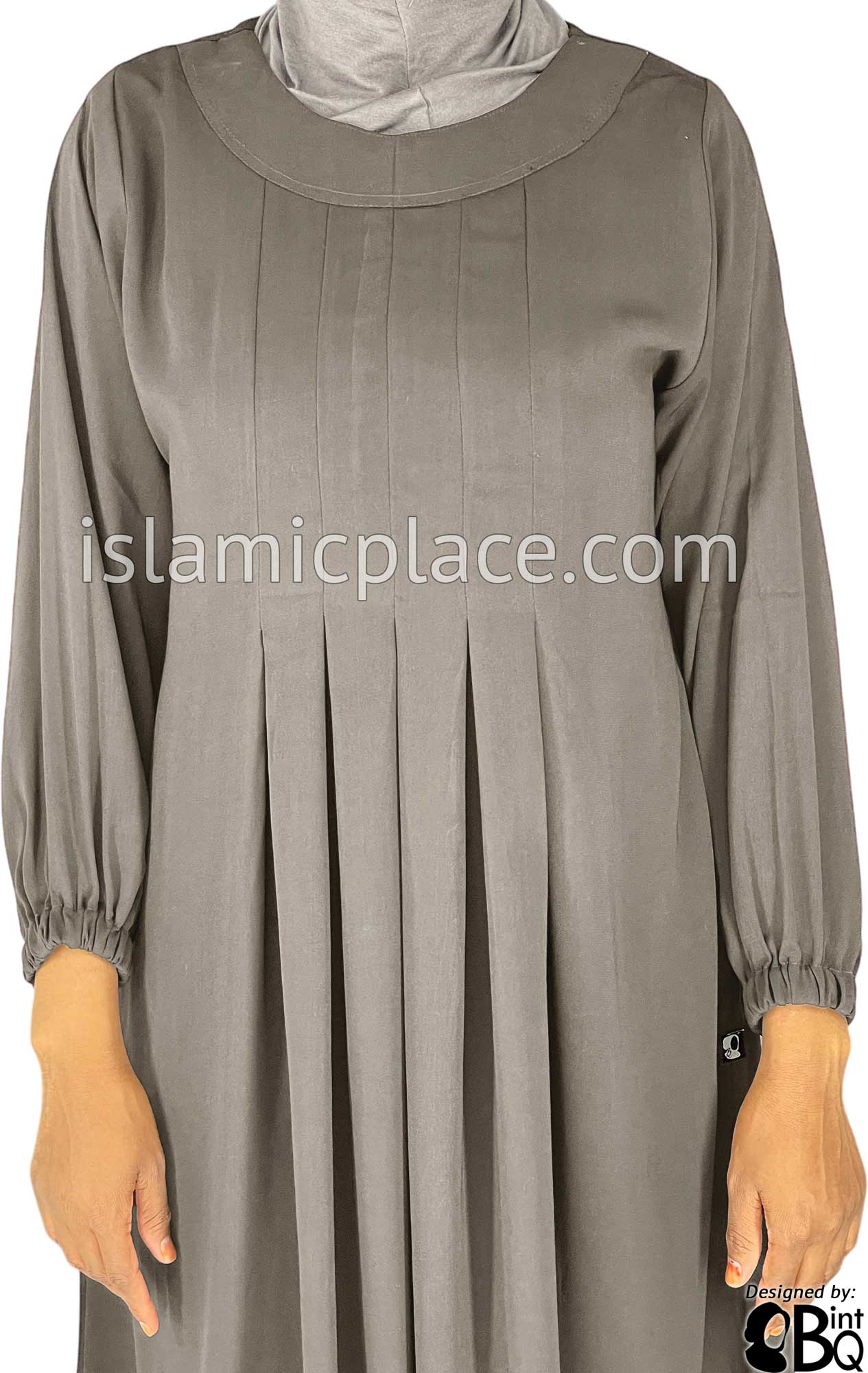 Pale Mauve - Sumera Chic Girl's Abaya with Baby Doll Inspired Pleats by BintQ - BQ275