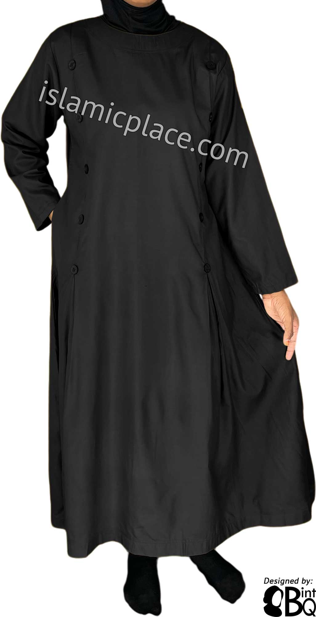 Black - Kamilah Style Girl&#39;s Abaya by BintQ - BQ92