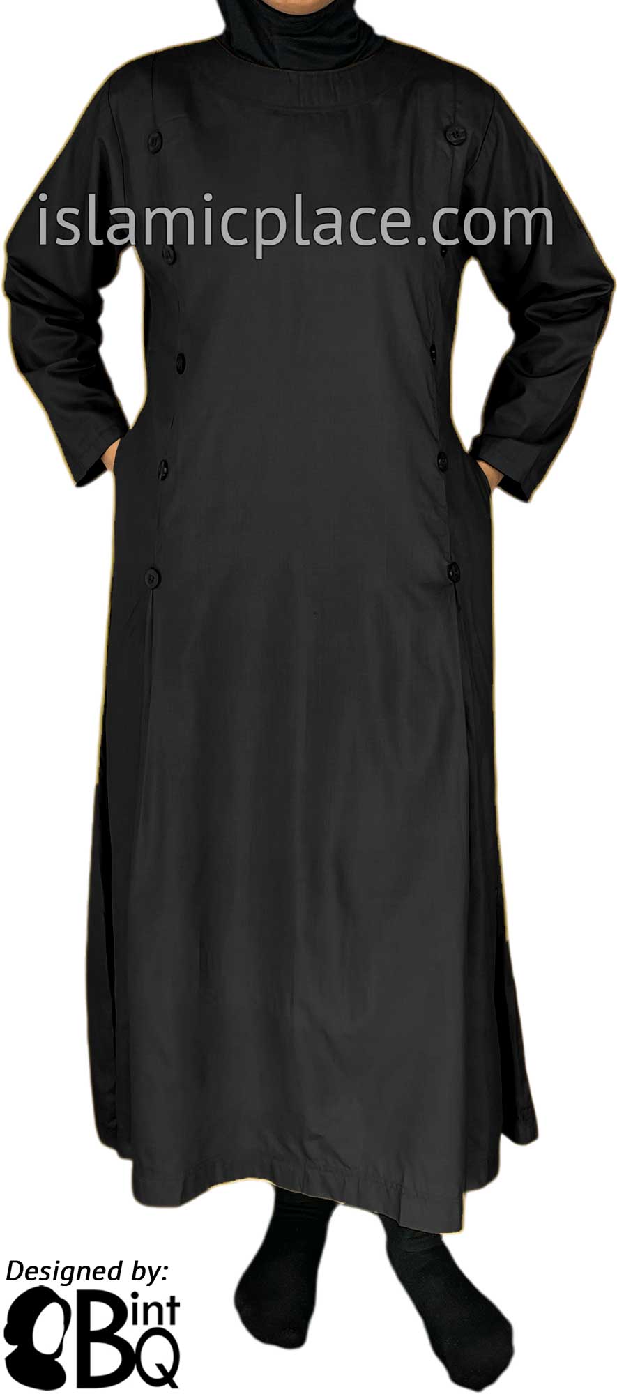 Black - Kamilah Style Girl's Abaya by BintQ - BQ92