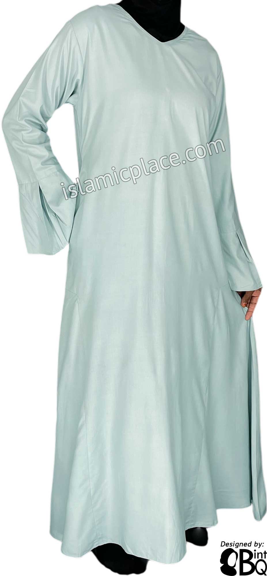 Silver Blue - Esma Style Abaya by BintQ - BQ68