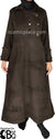 Brown - Nargis Style Abaya by BintQ in Luxurious Suede - BQ60