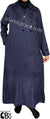 Navy Blue - Nargis Style Abaya by BintQ in Luxurious Suede - BQ60