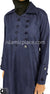 Navy Blue - Nargis Style Abaya by BintQ in Luxurious Suede - BQ60