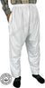 White - Plain Men Pants in Comfy Cotton Like Texture