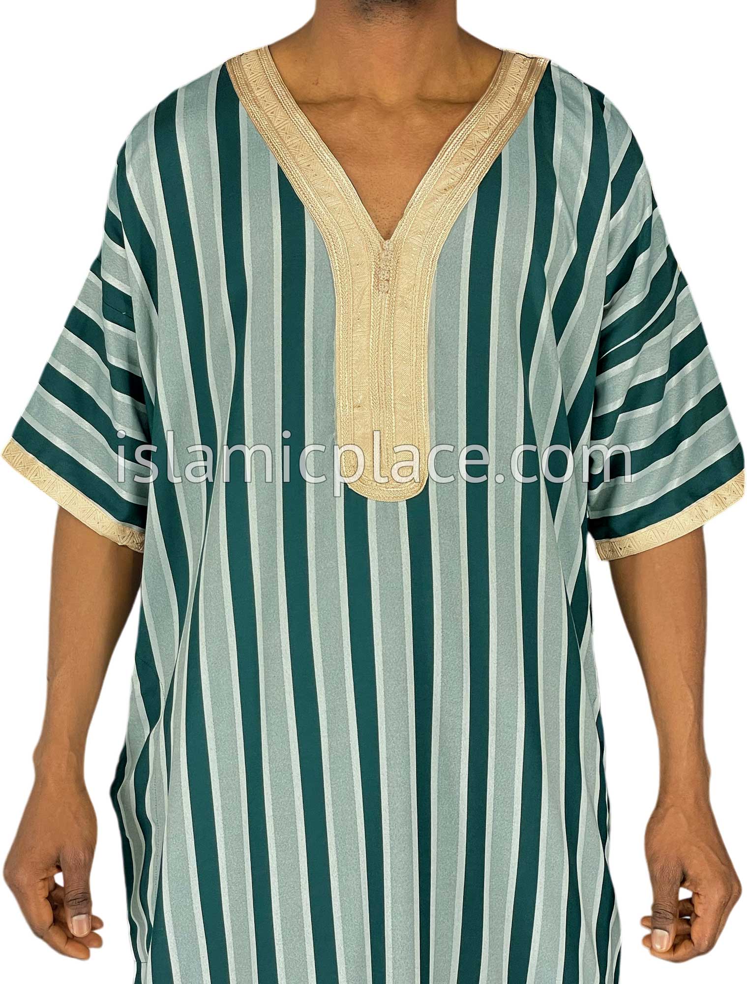 Green - Faruq Style Short Sleeve Thob