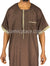 Brown - Ilyas Style Short Sleeve Thob