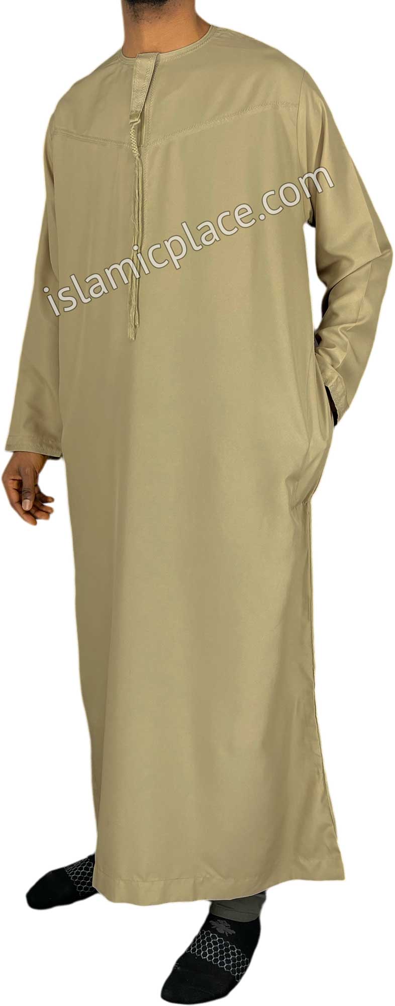 Khaki - Abbas Style Omani Thob