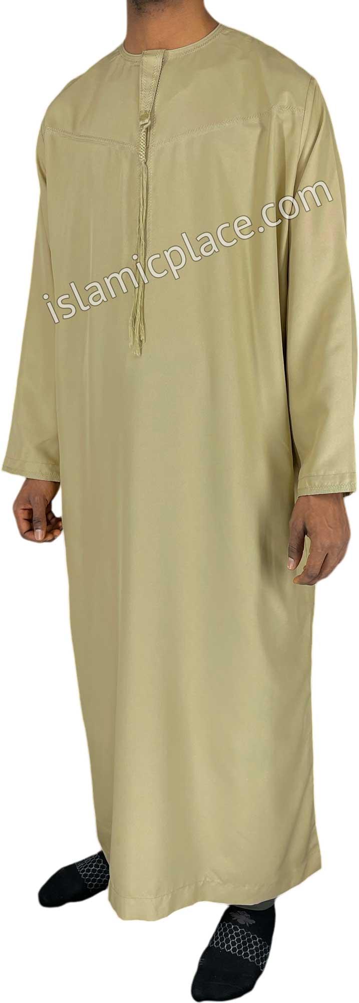 Khaki - Abbas Style Omani Thob