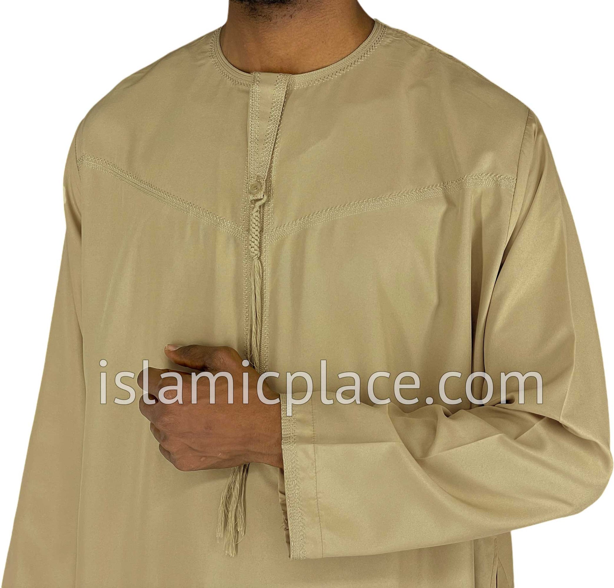 Khaki - Abbas Style Omani Thob