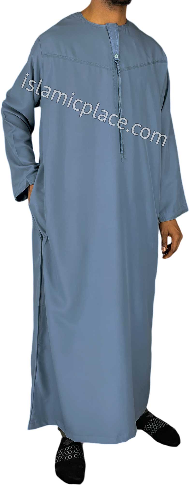 Steel Blue - Abbas Style Omani Thob