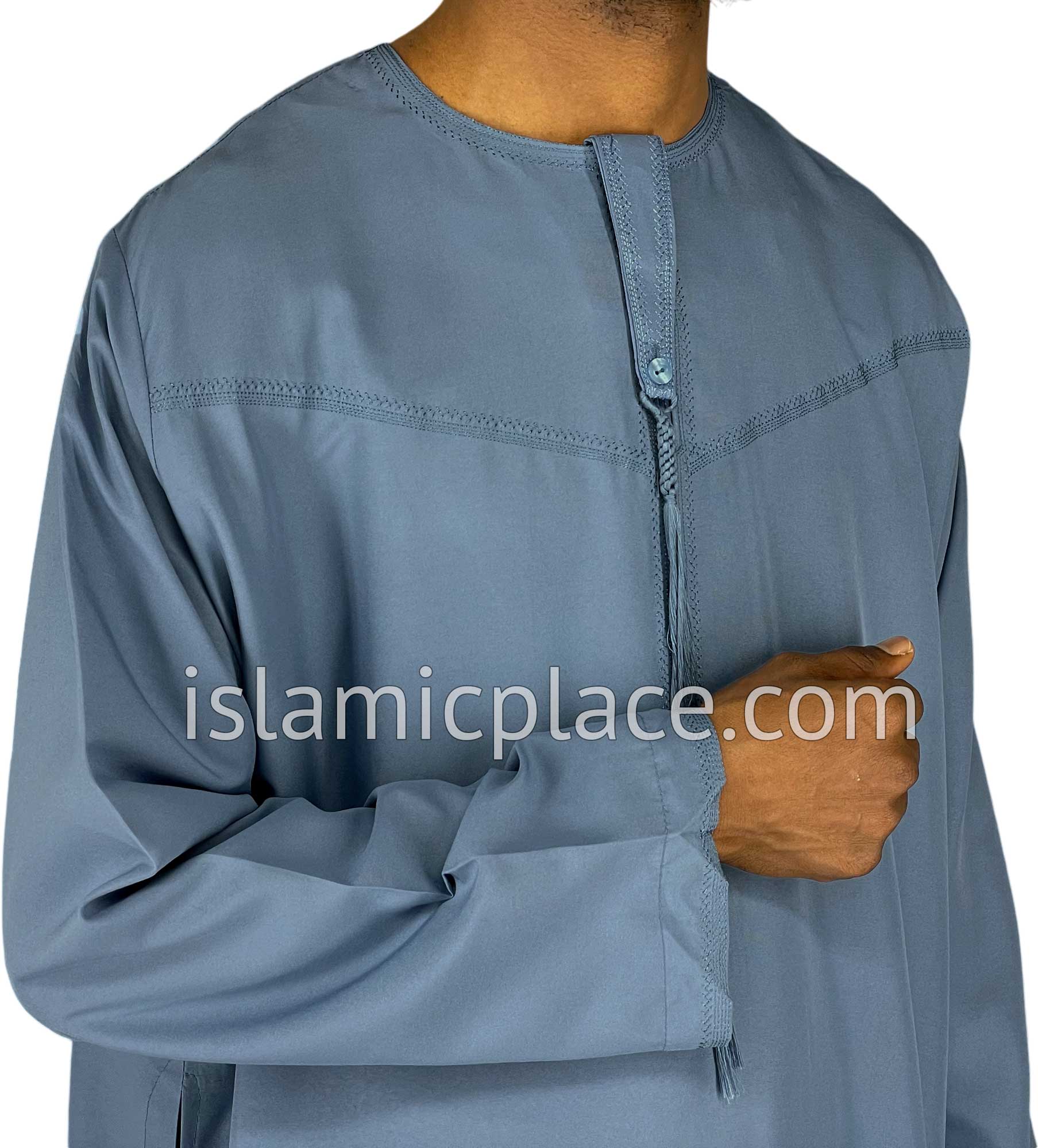 Steel Blue - Abbas Style Omani Thob