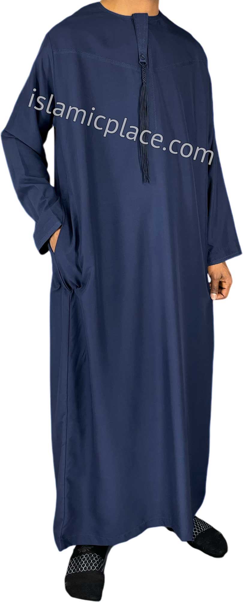 Navy Blue - Abbas Style Omani Thob