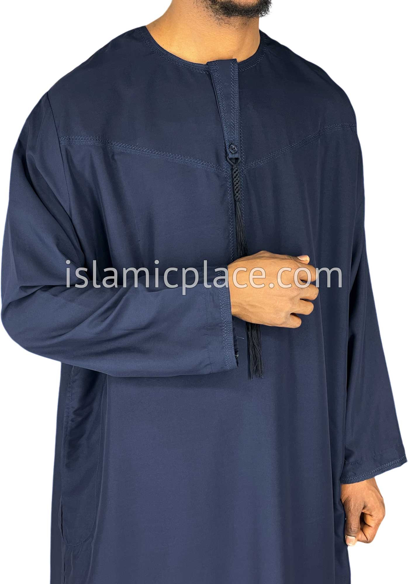 Navy Blue - Abbas Style Omani Thob