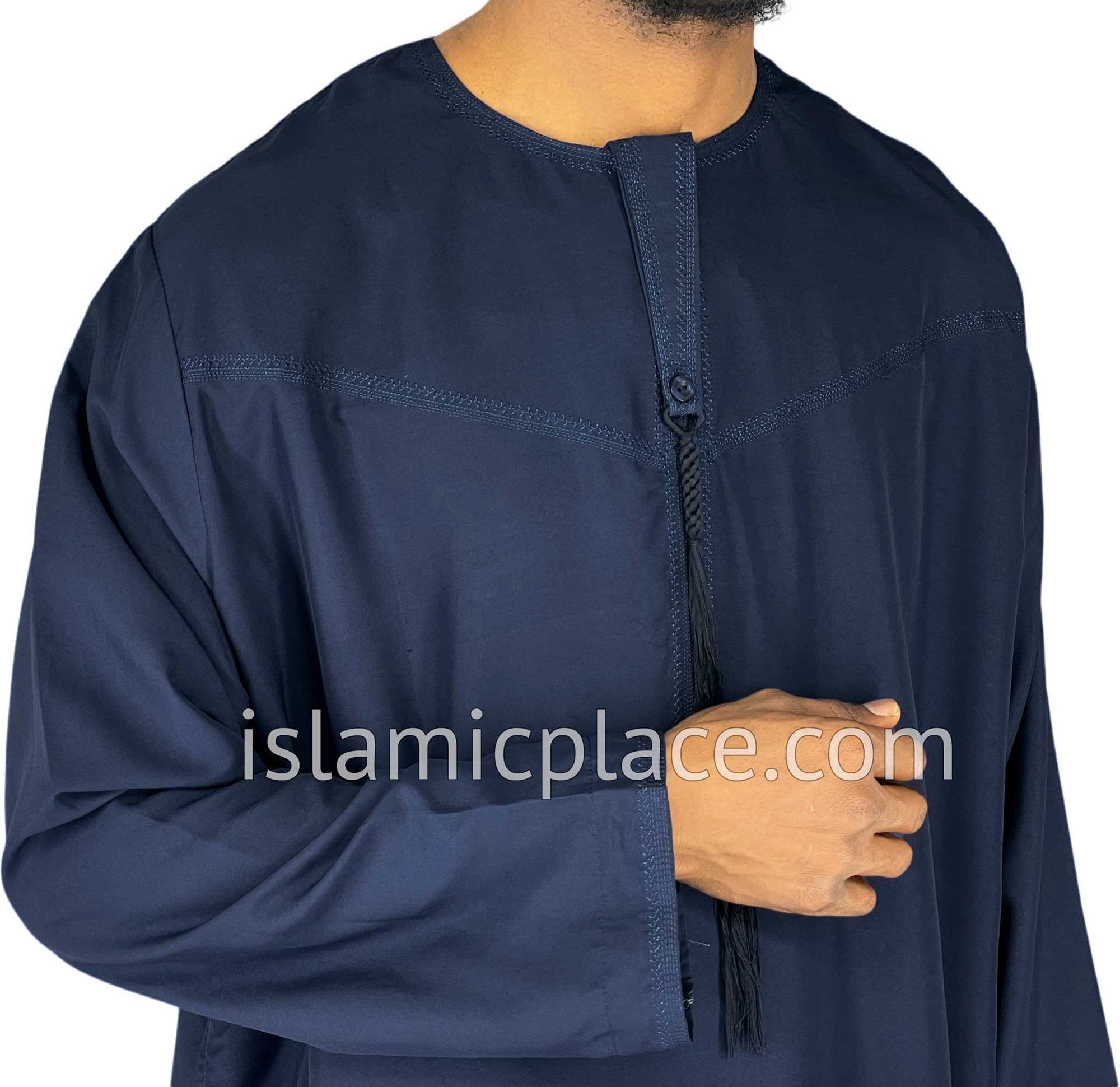 Navy Blue - Abbas Style Omani Thob