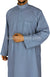 Steel Blue - Saudi Daffah Style Men Thob