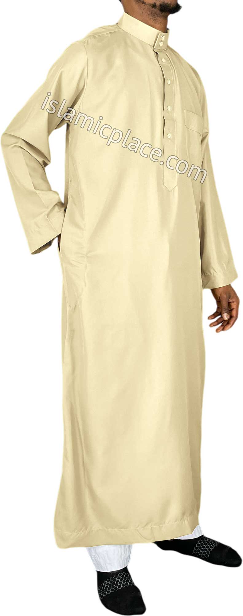 Cream - Saudi Daffah Style Men Thob