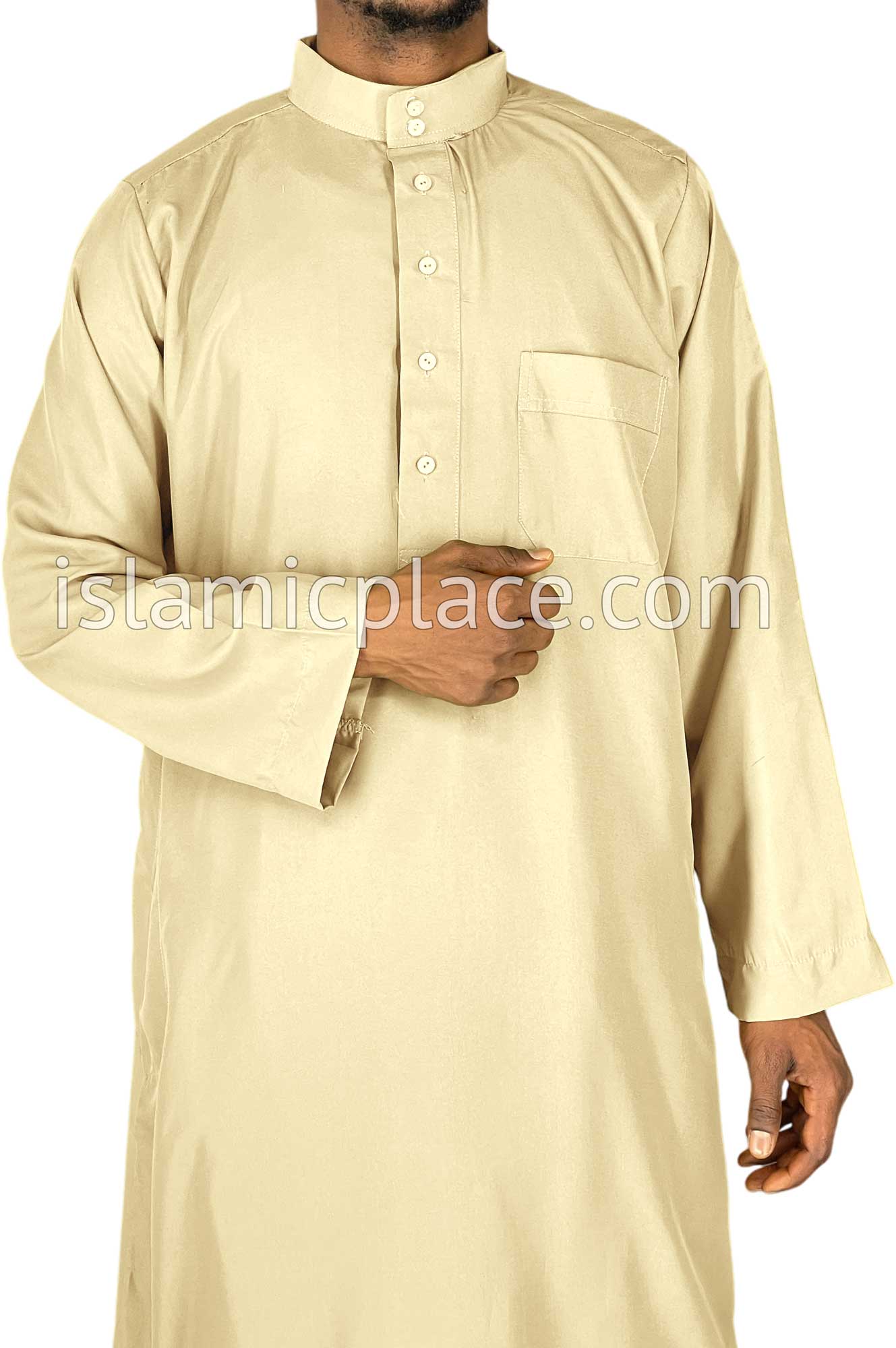 Cream - Saudi Daffah Style Men Thob