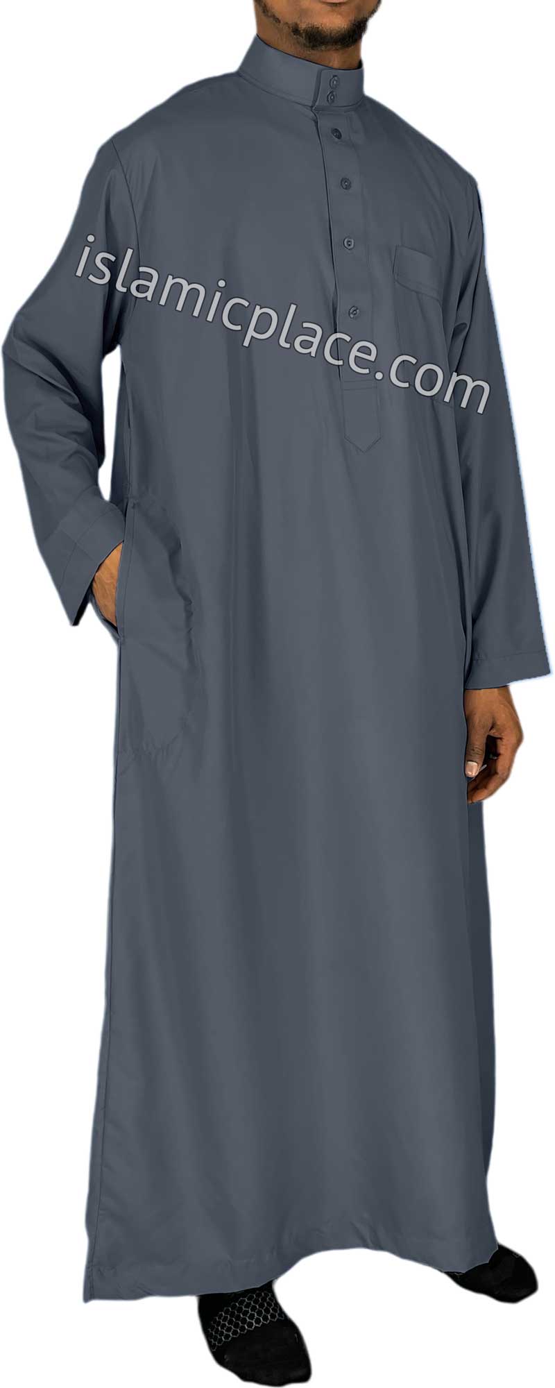 Graphite Gray - Saudi Daffah Style Men Thob