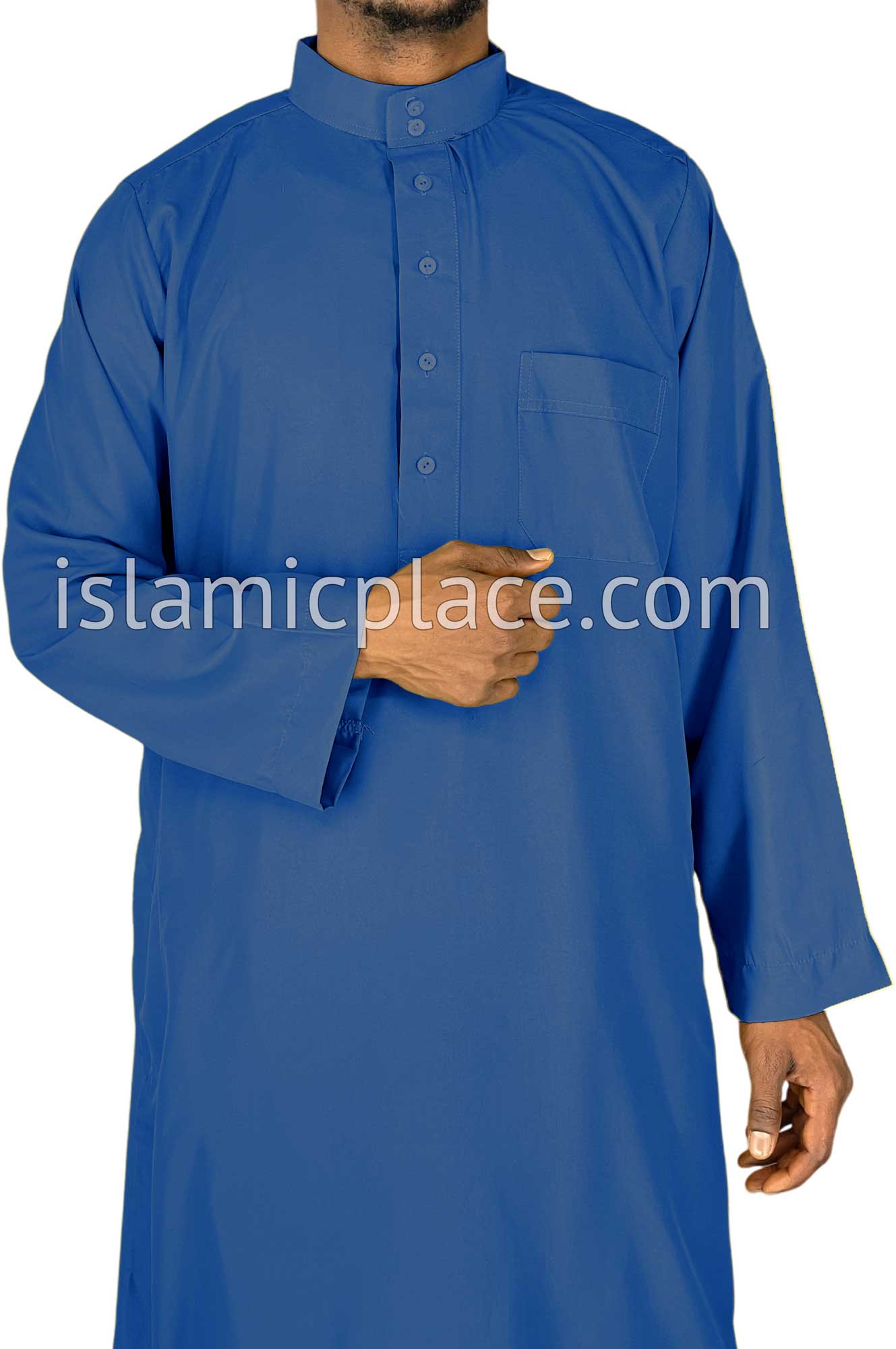 Royal Blue - Saudi Daffah Style Men Thob