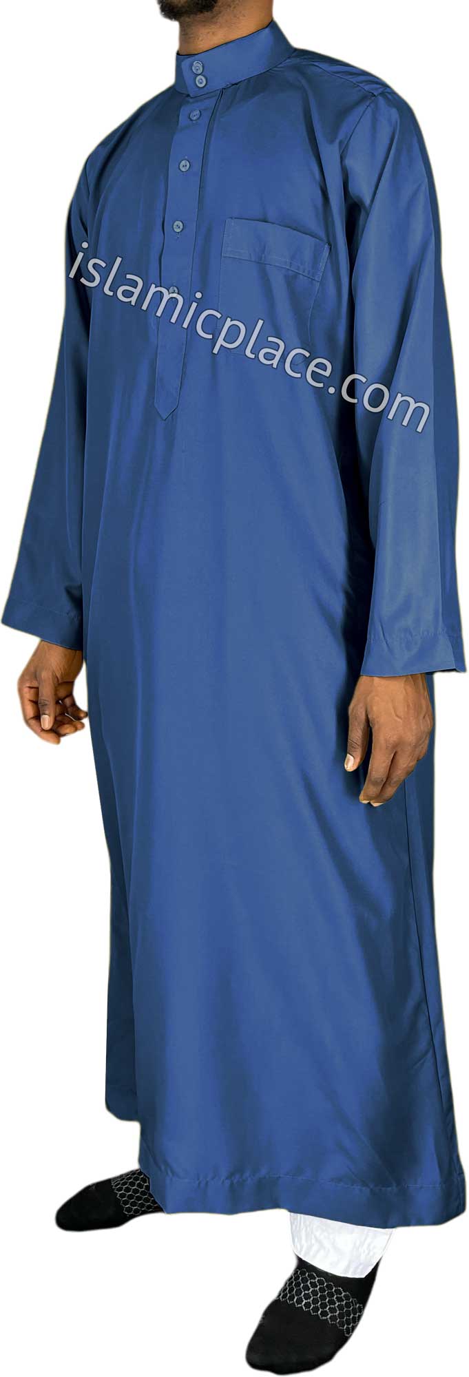 Royal Blue - Saudi Daffah Style Men Thob