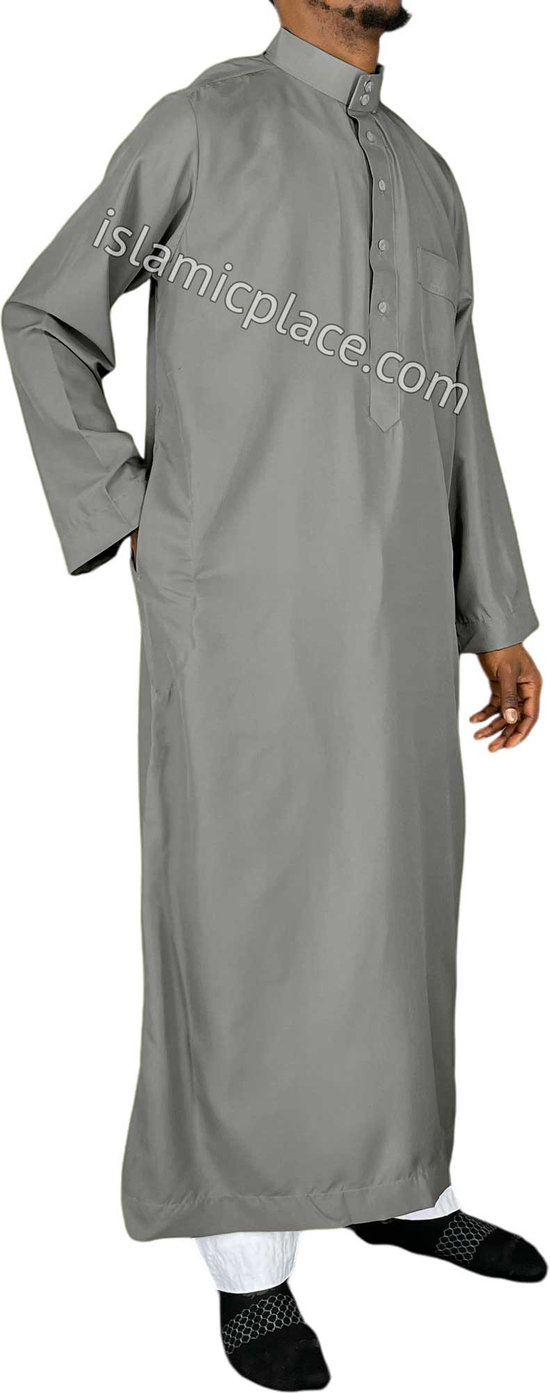 Light Gray - Saudi Daffah Style Men Thob