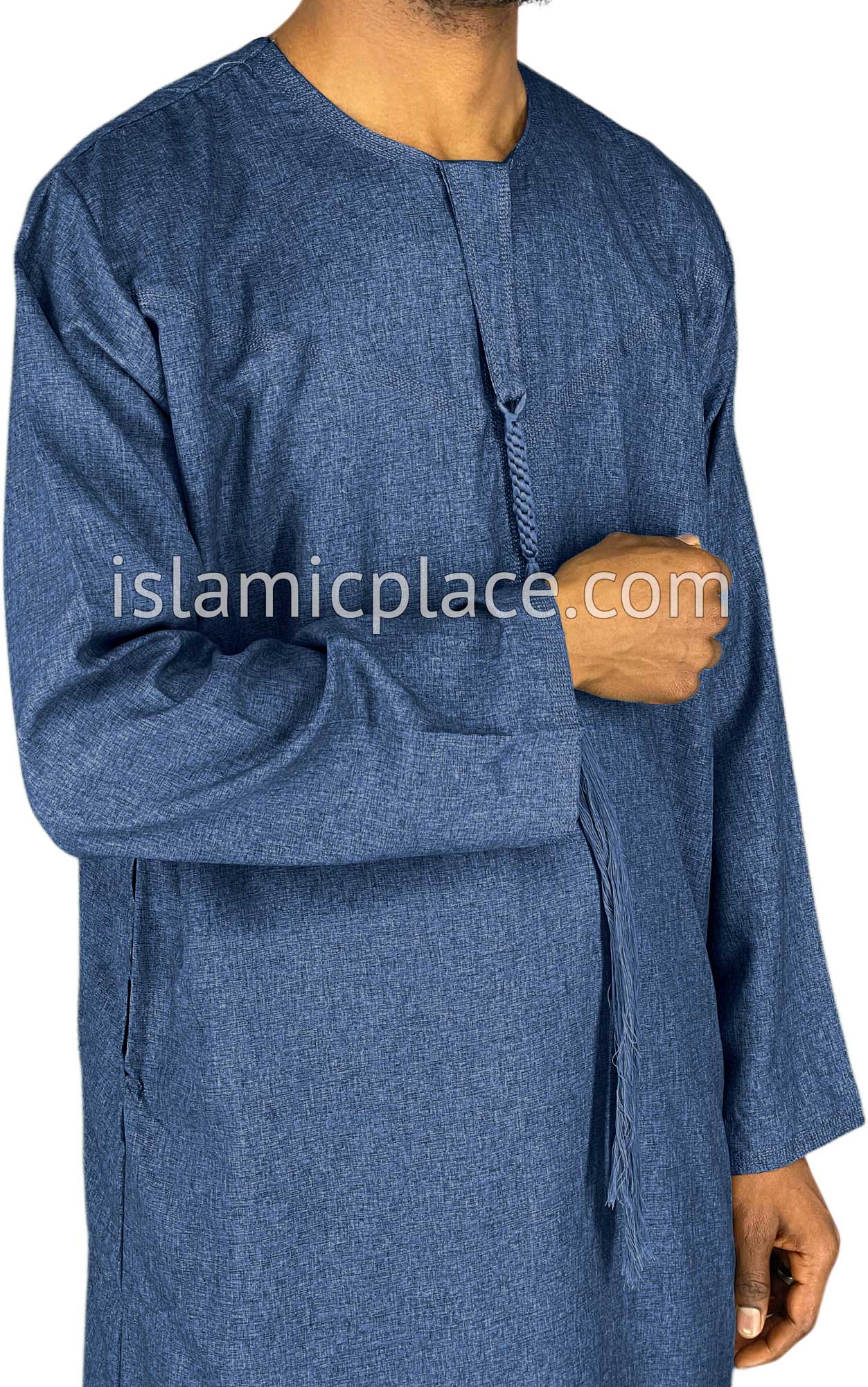 Heather Denim Blue - Abbas Style Omani Thob