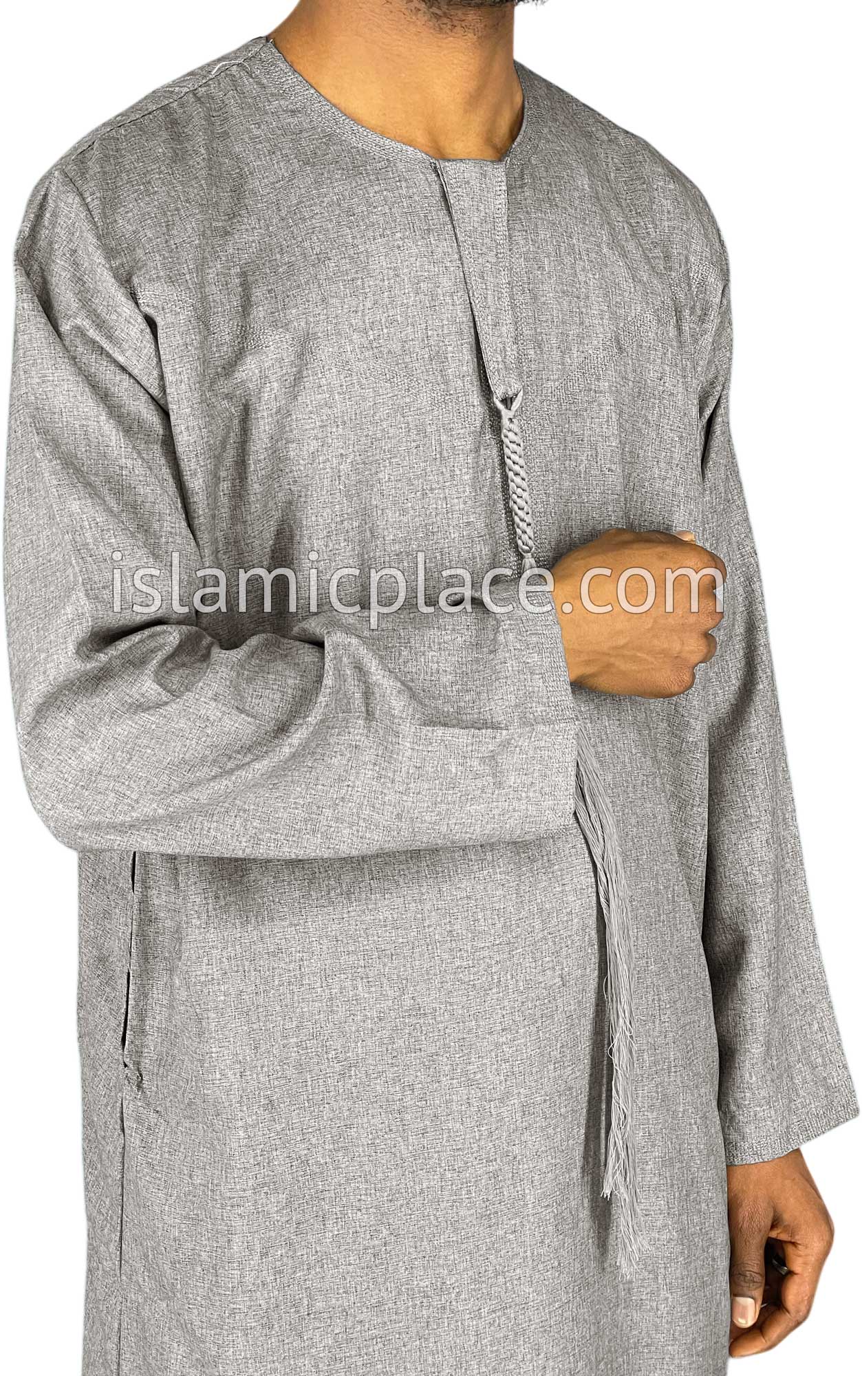 Light Heather Gray - Abbas Style Omani Thob