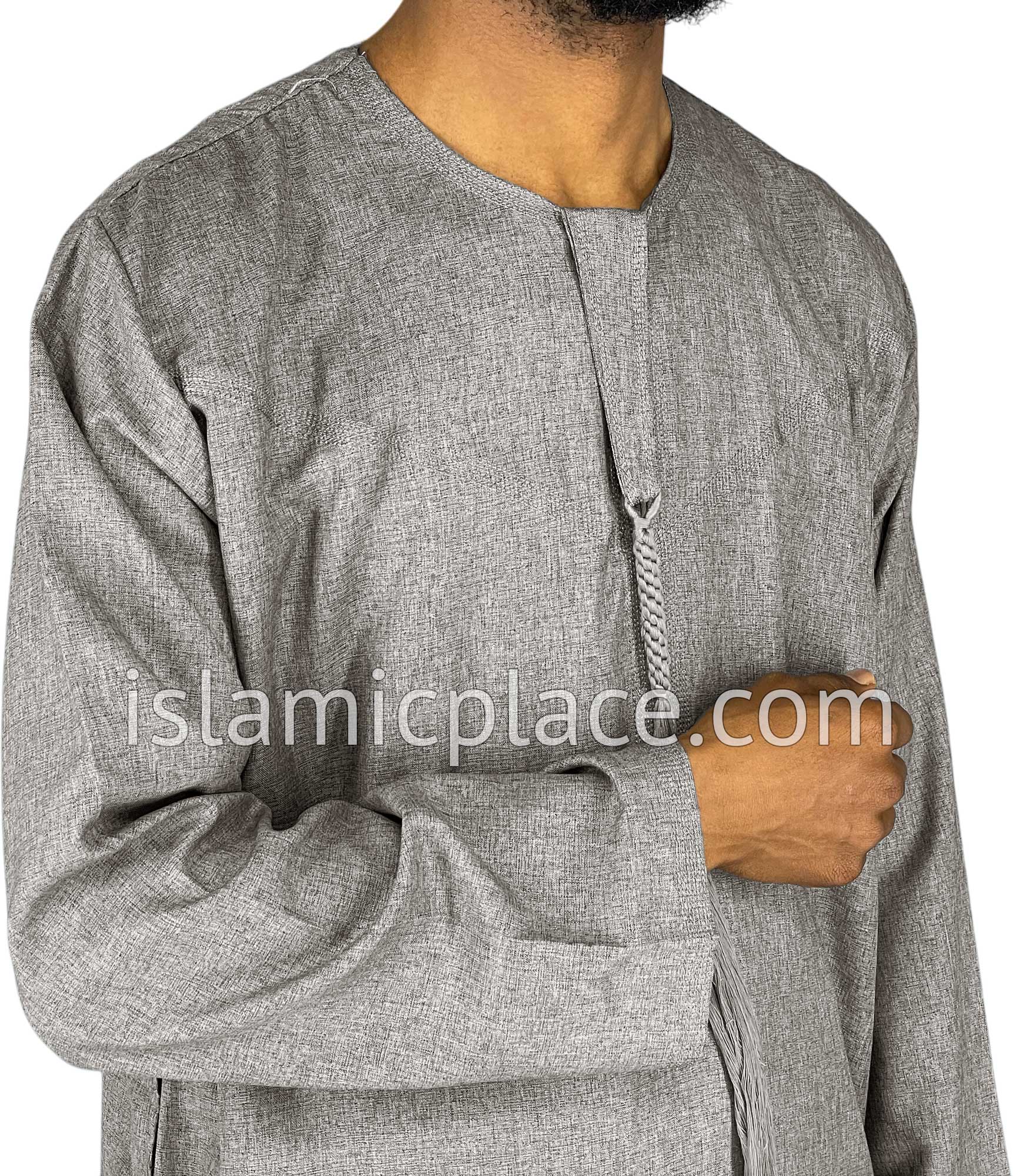 Light Heather Gray - Abbas Style Omani Thob