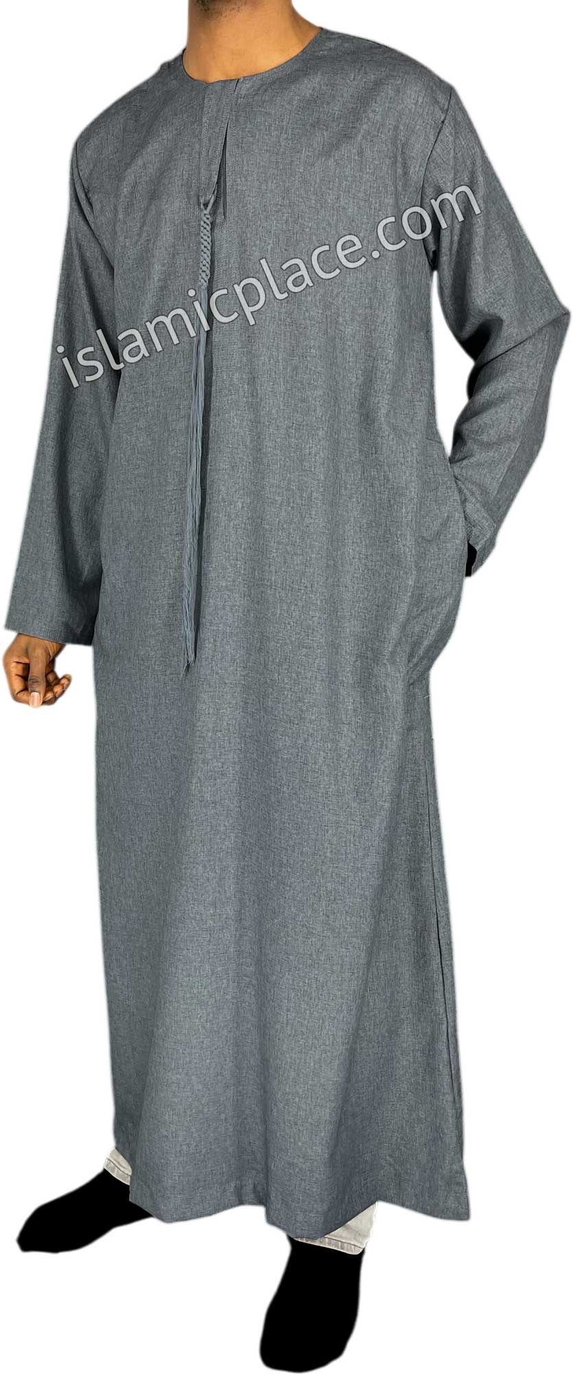 Dark Heather Gray - Abbas Style Omani Thob