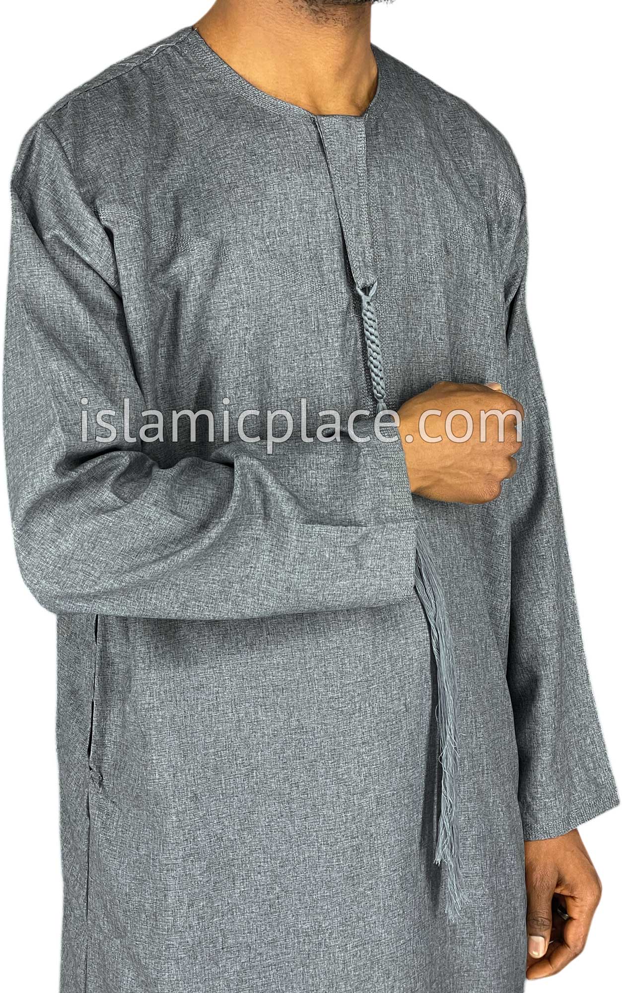 Dark Heather Gray - Abbas Style Omani Thob